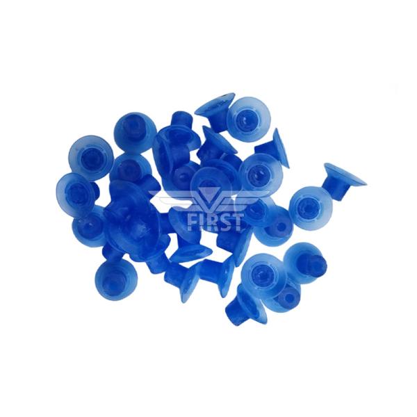 Color azul poli e borracha aspirador para a máquina de corte 32 * 18mm de altura de pés aspirador