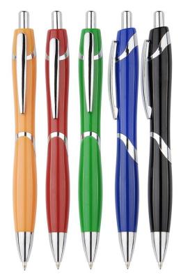 click style ball pen, slick action ball point pen, plastic promotional use