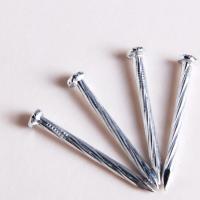 Silver White Twisted Shank Nails High Hardness Carbon 45# 55# Steel