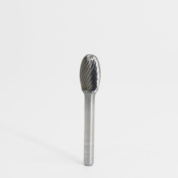 SE Oval Shape Carbide Burr Drill Tools, Single Cut - 6mm Shank