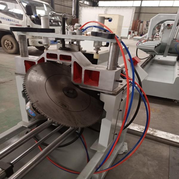 Vertical Saw PVC Cutting Machine  Air Consumption 80L / Min