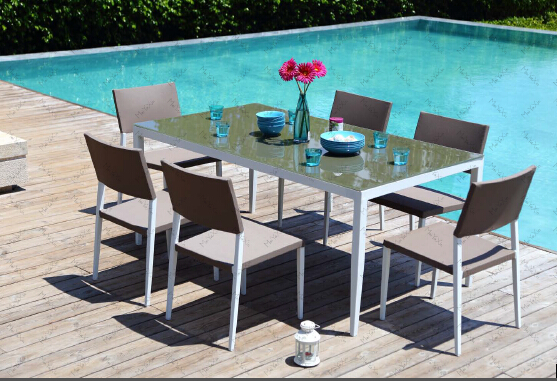 Home furniture aluminum dinning table-15020