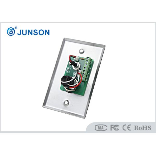 DC36V Door Release Key Switch Sandblast Stainless Steel NC COM