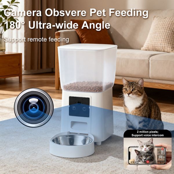 Hot Selling Pet Accessories Large Capacity Automatic Pet Feeder for Cats and Dogs Daily Feeding