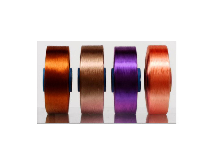 72F Dope Dyed Polyester Yarn / Semi Dull Polyester Yarn 300D For Embroidery / Knitting