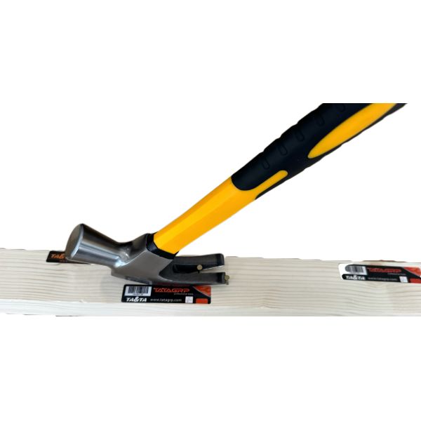 Claw hammer with fiberglass handle