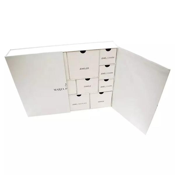 Подарочная коробка календаря рождества Paperboard CMYK/Pantone для конфеты печений