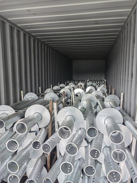 Factory Made Light Steel Construction Helical Anchor Pile for Solar Foundation System