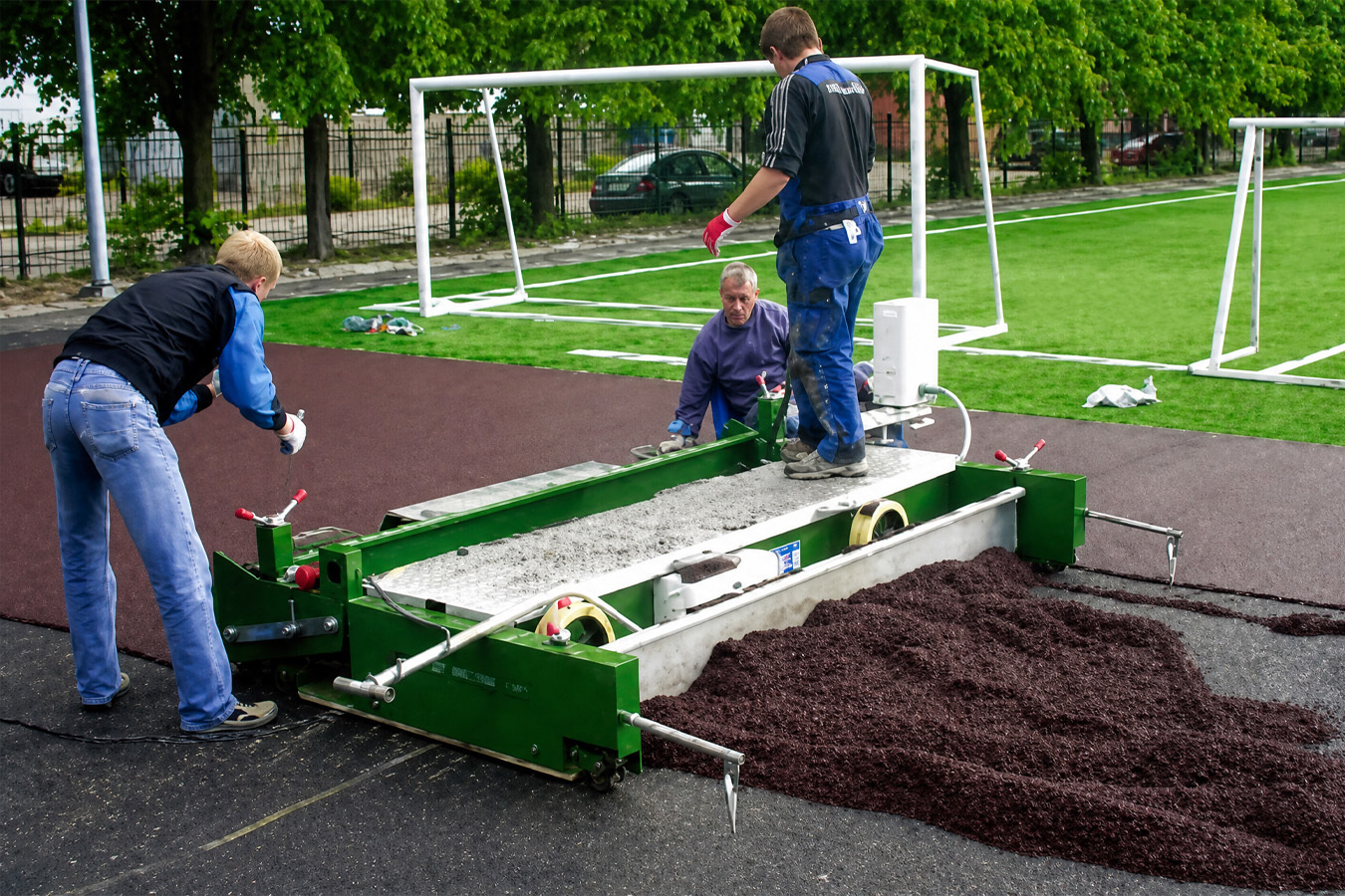 Running Track Paver 2500mm | 500m²/h Electro-Hydraulic