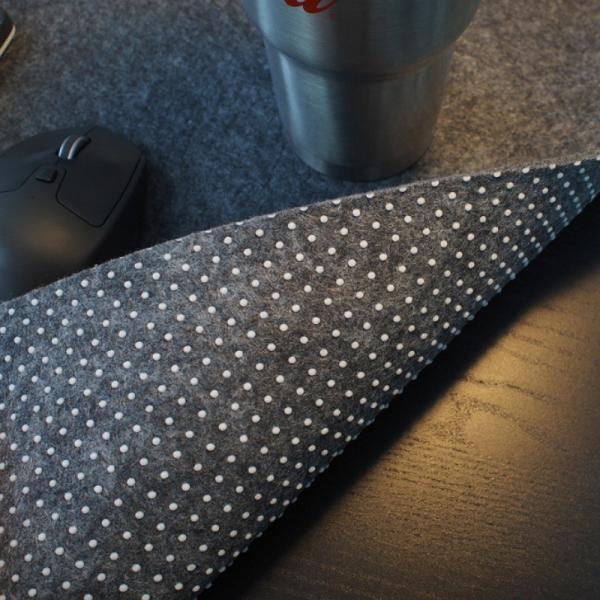 Private Mold Yes Custom Logo Non-slip Felt Desk Mat for Large Extended Office Desk