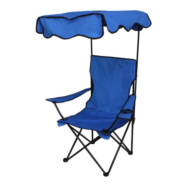 Foldable Backpack Portable Camping Beach Chair With Canopy for Outdoor Trips