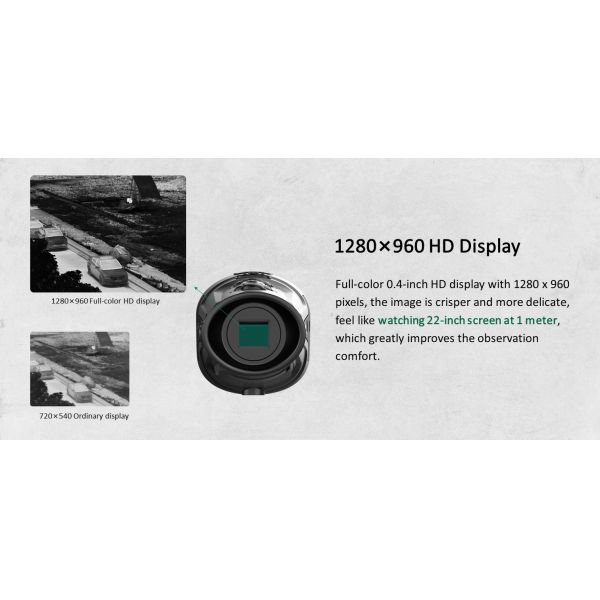 Guide Track IR Hand Held Thermal Monocular 35mm Lens With WiFi