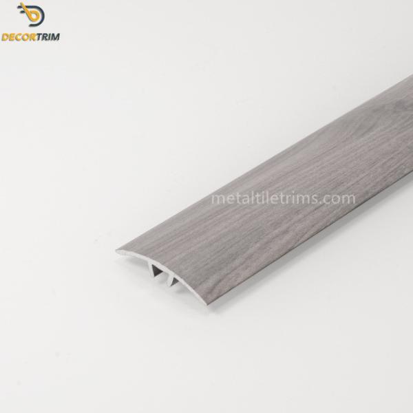 Protective Floor Transition Strip Screw Fix Wood Grain Color 2500mm Length