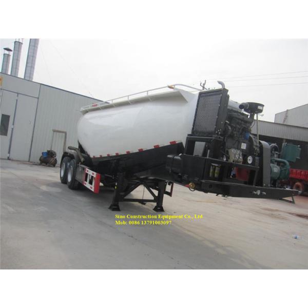 Sinotruk Heavy Duty Semi Trailers 3 Axles 30m3 Bulk Powder Tanker Trailer