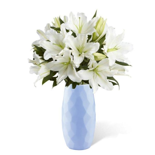 Silicone Vase Decorations For Living Room Beige Appearance Anti - Fall Wear 68x68x180mm