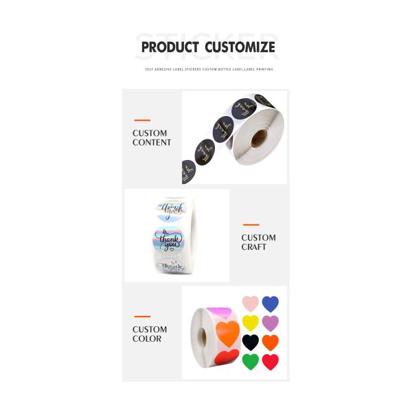 Qr Code Reminder Pvc Label Sticker Round White OEM