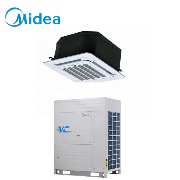Compact Four-Way Cassette VRF CE Certified BMS Integration Office Retail HVAC Drop-and-Go Four-Way Cassette That Fits a 620×620 mm Ceiling Tile Opening