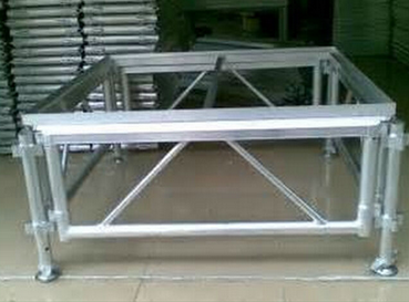 Adjustable Height Aluminum Stage Truss For Indoor / Outdoor Movable Stage Platform