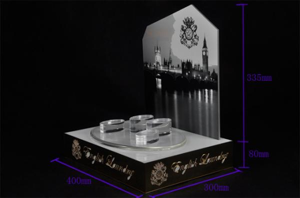 Advertising Acrylic Perfume Display Stand Retail Store Shelving 400×300×415 mm