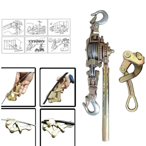 3 Ton Cable Pulling Clamp / Come Along Clamp NGK Wire Rope Grips S-3000