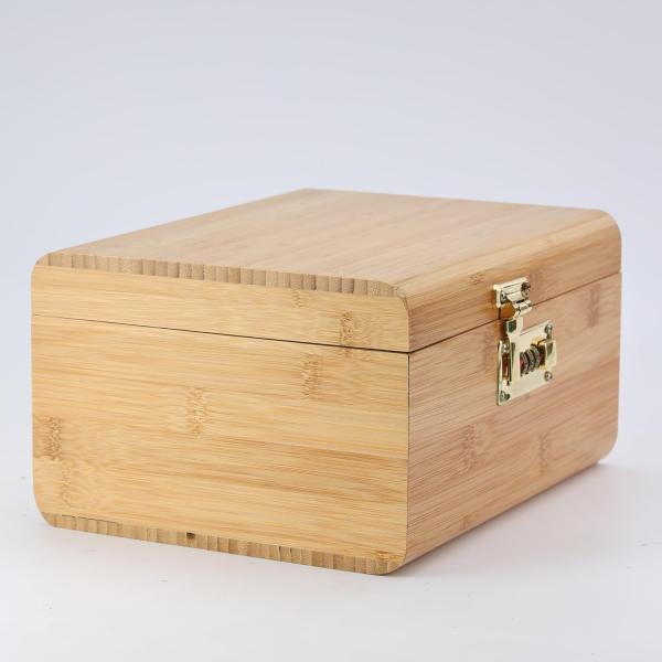 Wooden Smoking Stash Box Smell Proof Bamboo Stash Box Rolling Tray Smoking Accessories Kit Organizer Container