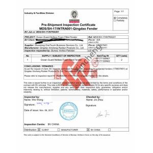 Qingdao Xincheng Rubber Products Co., Ltd. Certifications