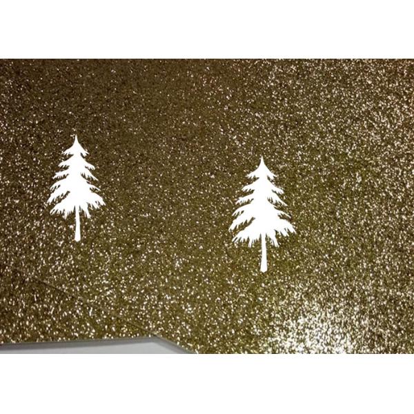 Festival KTV Wall Decor Gold Glitter Construction Paper Custom Sizes And Patterns