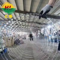 Anti-escalade BTO-16 BTO-18 acier inoxydable galvanisé à chaud plongé rasoir clôture rasoir fil barbelé en Ukraine militaire