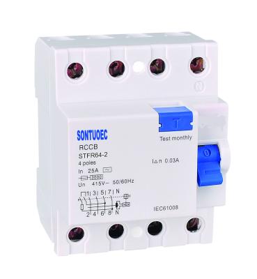 Interruptor de ST4L364 4 Polo RCCB, interruptor 6KA automotivo 