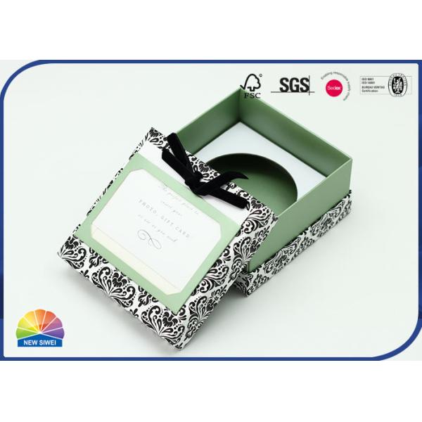 CCNB Insert Flocking Bowknot Rigid Shoulder Box For Necklaces