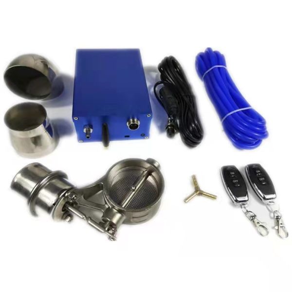 304 Stainless Steel Variable Sound Exhaust Valve with Remote Control and 51/63/76MM Sizes for Car Modification