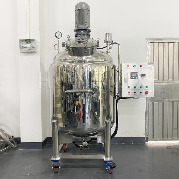 Movable Liquid Detergent Making Machine SS Industrial Liquid Mixer Tank