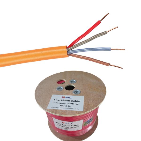 4cx 1.5mm 2.5mm 2 Core FPLR Power Limited Fire Alarm Cable for Industrial Applications