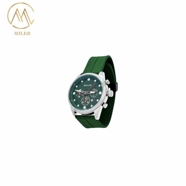 Fabrica Logotipo personalizado de lujo Cuarzo Silicona Sport Strap Reloj de muñeca