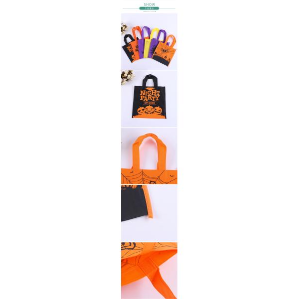 Halloween Decorations Props Child Portable Pumpkin Cloth Candy Bag for Kids Party