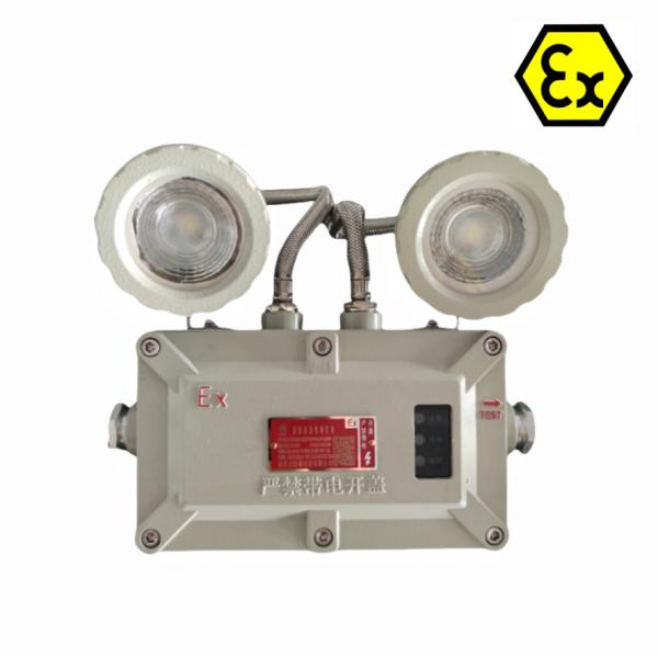 Lumière d'urgence résistante à l'explosion montée au mur et au plafond certifiée ATEX/IECEx pour les sites pétroliers, gaziers, chimiques et miniers
