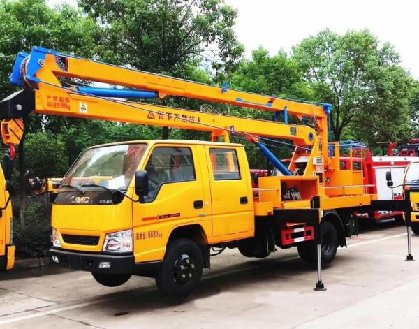 Jmc 12m Articulated Boom Lift Truck 14m Hydraulic Rising Platform Truck