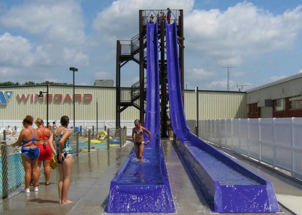 Durable Fiberglass High Speed Slide Amazing Water Parks Around The World Outdoor