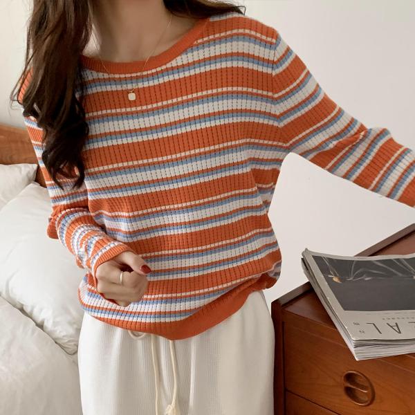 High Elastic Base Thin Women Knit Sweater One Size