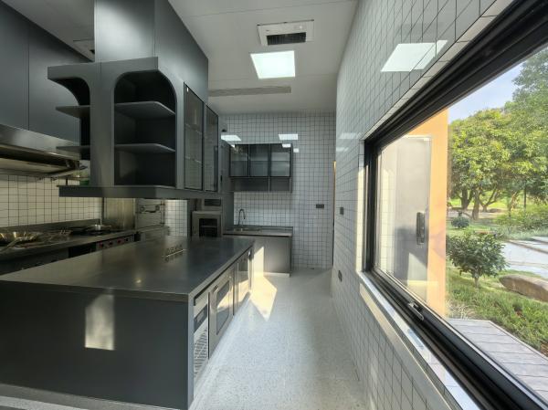 Fadior Full Stainless Steel Kitchen Cabinet - Commercial-Grade, Dark Gray & Stainless Steel Finish, Professional Layout