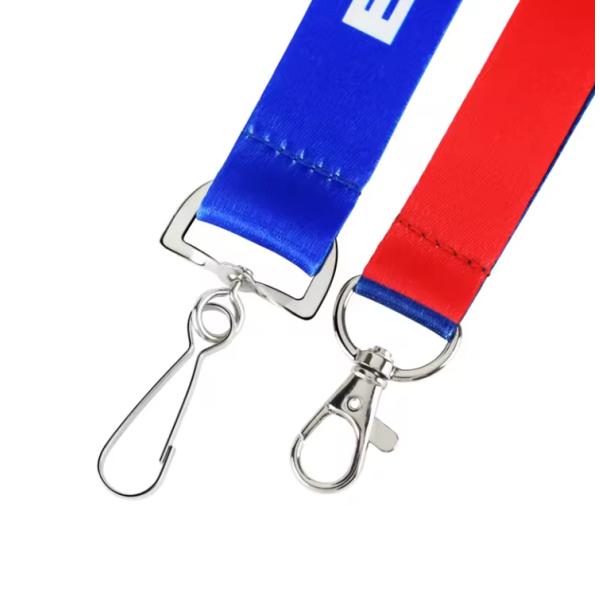 Sublimation Printing Polyester Carabiner Lanyard Company Branded Bulk