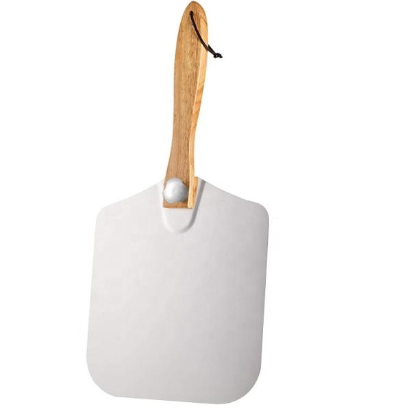 12*14*25' Bandejas De Pasapalos De Piedra Алюминиевый Металлический Пиццерий Шкурка Свертываемая Деревянная Ручка Пиццерийная ложка Свертываемая