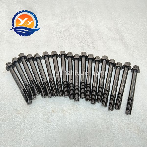 4hk1 Cylinder Head Bolts/screw for Isuzu 4hk1 Engine Head Screw 8-97077638-0 8970776380 for Hitachi Excavator