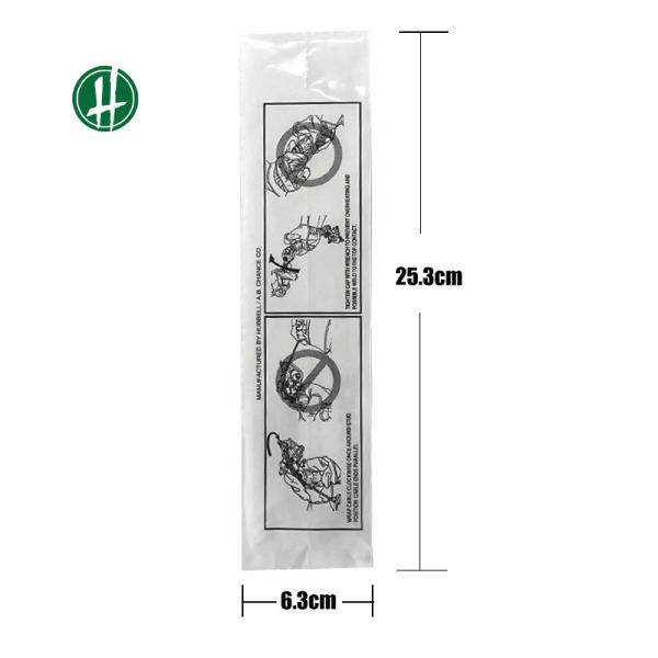 Bolsos claros del auto del ODM 0.2m m del OEM en un rollo para el equipo del supermercado