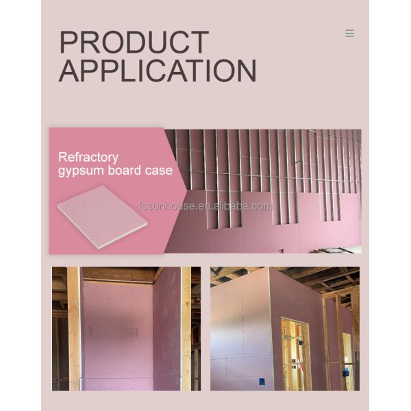 Customized 9mm/10mm/12mm Fireproof Knauf Gypsum Board Plasterboard Modern Design for Indoor Drywall Applications