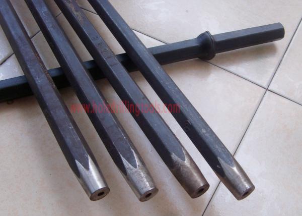 Steel Forging Tapered Rock Drill Rods Rustproof 19mm - 41mm Hole Diameter