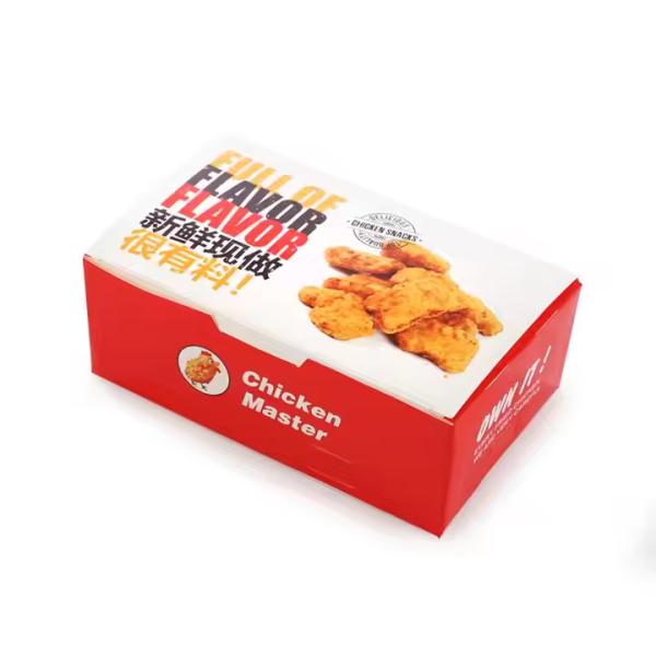 Impression en gros de cartons d'emballage de hamburgers à usage unique en papier kraft biodégradable