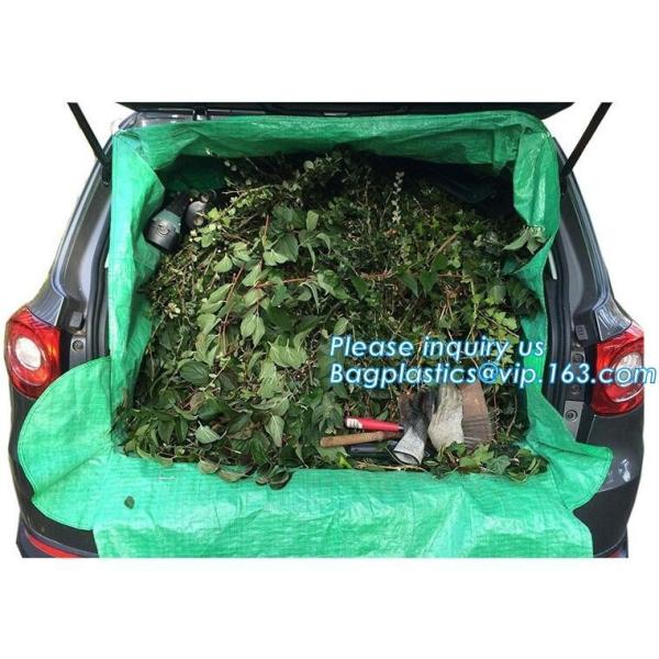 customized waterproof green pe car protector,environmental firendly, car boot