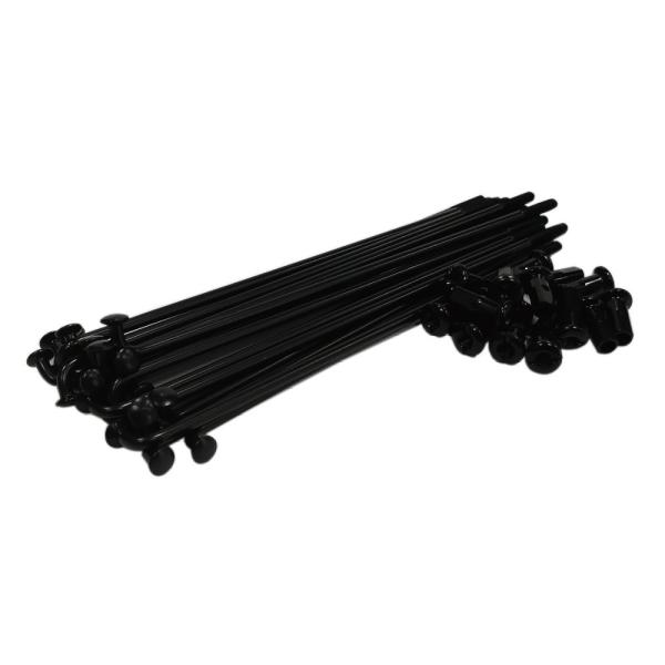 Black Plated Brass Spokes and Nipples for 8G 9G 10G Motorcycle Carbon Steel Spoke Kit