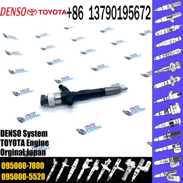 Injetor de trilho comum 23670-30310 095000-7800 injetor para TOYOTA 2KD-FTV, D-4D, TRH2